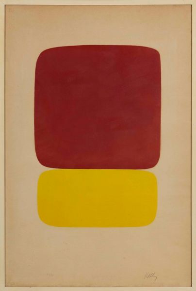 Kelly Ellsworth : Rouge sur jaune clair  - Asta Arte Moderna e Contemporanea - Associazione Nazionale - Case d'Asta italiane