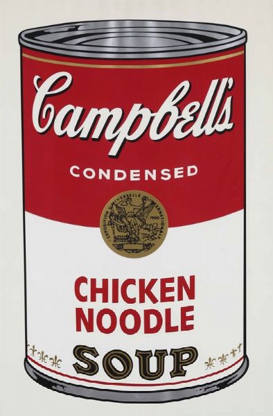 Warhol Andy : Campbell's Chicken Noodle Soup, 1968  - Asta Arte Moderna e Contemporanea - Associazione Nazionale - Case d'Asta italiane