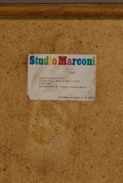 Pardi Gianfranco : Giardino pensile, 1969  - Asta Arte Moderna e Contemporanea - Associazione Nazionale - Case d'Asta italiane