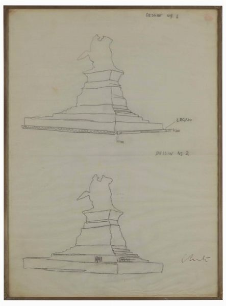 Christo e Jeanne-Claude : Progetto per Piazza del Duomo, Milano, 1970 ca  - Asta Arte Moderna e Contemporanea - Associazione Nazionale - Case d'Asta italiane