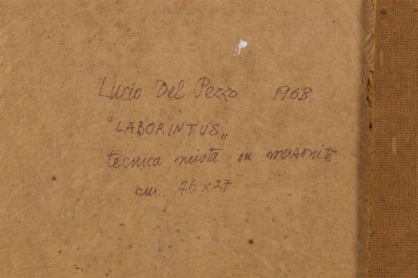 DEL PEZZO LUCIO : Laborintus, 1968  - Asta Arte Moderna e Contemporanea - Associazione Nazionale - Case d'Asta italiane