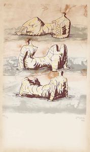 Moore Henry : Three reclining figures, 1972  - Asta Arte Moderna e Contemporanea - Associazione Nazionale - Case d'Asta italiane
