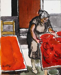 GUTTUSO RENATO : Pomodori rossi, 1976  - Asta Arte Moderna e Contemporanea - Associazione Nazionale - Case d'Asta italiane