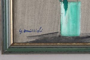 Omiccioli Giovanni : Natura morta, 1964  - Asta Arte Moderna e Contemporanea - Associazione Nazionale - Case d'Asta italiane