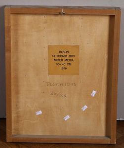 Tilson Joe : Chtonic box mixed media, 1976  - Asta Arte Moderna e Contemporanea - Associazione Nazionale - Case d'Asta italiane