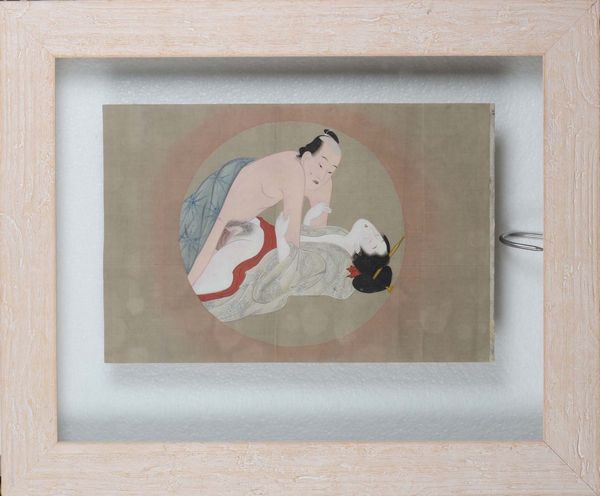 Dipinto su carta raffigurante soggetto erotico, Giappone, XIX secolo  - Asta Arte Orientale   - Associazione Nazionale - Case d'Asta italiane