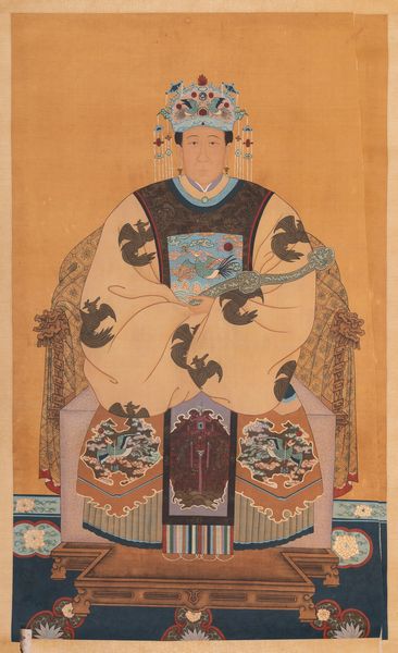 Dipinto su carta raffigurante Imperatrice, Cina, Dinastia Qing, XIX secolo  - Asta Arte Orientale   - Associazione Nazionale - Case d'Asta italiane