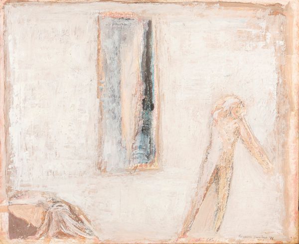 Ruggero Savinio : La colomba minacciata dall'uomo d'ombra  - Asta Arte Moderna e Contemporanea - Associazione Nazionale - Case d'Asta italiane