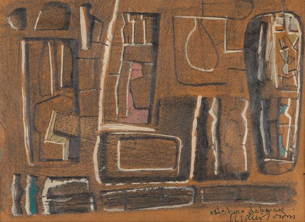 Mario Sironi : Composizione  - Asta Arte Moderna e Contemporanea - Associazione Nazionale - Case d'Asta italiane