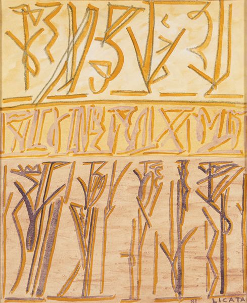 RICCARDO LICATA : Senza titolo (composizione)  - Asta Arte Moderna e Contemporanea - Associazione Nazionale - Case d'Asta italiane