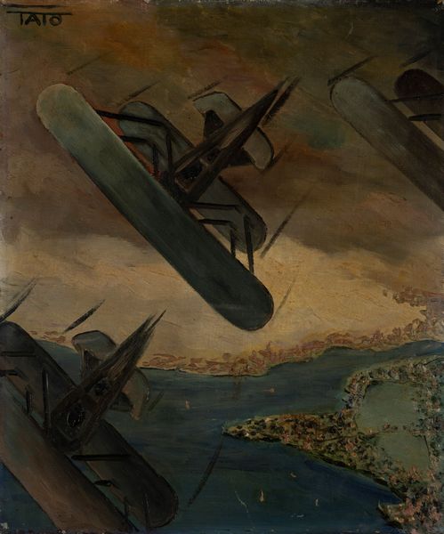 Guglielmo Sansoni Tato : Aerei in volo  - Asta Arte Moderna e Contemporanea - Associazione Nazionale - Case d'Asta italiane