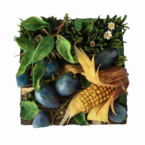 Piero Gilardi : Prugne e mais  - Asta Arte Moderna e Contemporanea - Associazione Nazionale - Case d'Asta italiane