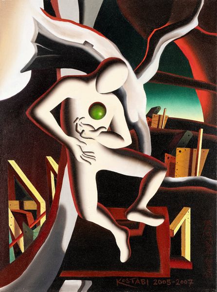Mark Kostabi : Senza titolo  - Asta Arte Moderna e Contemporanea - Associazione Nazionale - Case d'Asta italiane