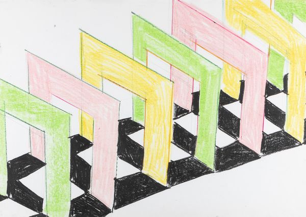 Daniel Buren : Senza titolo  - Asta Arte Moderna e Contemporanea - Associazione Nazionale - Case d'Asta italiane