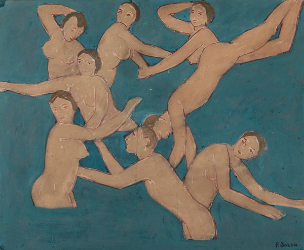 Pompeo Borra : Nudi  - Asta Arte Moderna e Contemporanea - Associazione Nazionale - Case d'Asta italiane
