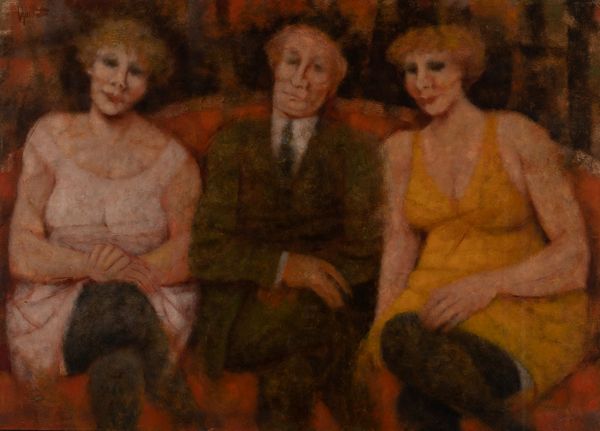 REMO SQUILLANTINI : Salotto  - Asta Arte Moderna e Contemporanea - Associazione Nazionale - Case d'Asta italiane