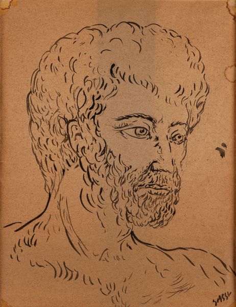 ALIGI SASSU : Senza tiolo (volto)  - Asta Arte Moderna e Contemporanea - Associazione Nazionale - Case d'Asta italiane