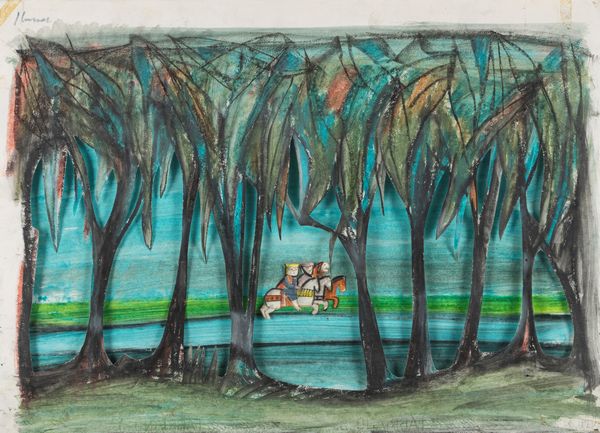 EMANUELE LUZZATI : Scenografia per Al Bab e i 40 ladroni  - Asta Arte Moderna e Contemporanea - Associazione Nazionale - Case d'Asta italiane