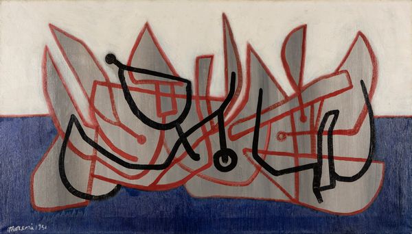 Mattia Moreni : Battelli attaccati  - Asta Arte Moderna e Contemporanea - Associazione Nazionale - Case d'Asta italiane