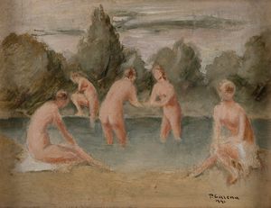 Felice Carena - Bagnanti