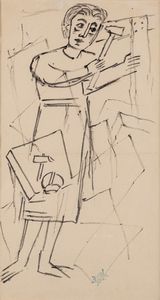 Gino Severini - Fanciulla a lavoro