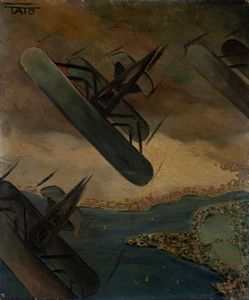 Guglielmo Sansoni Tato - Aerei in volo