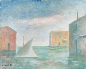Carlo Carrà - Vela a Venezia