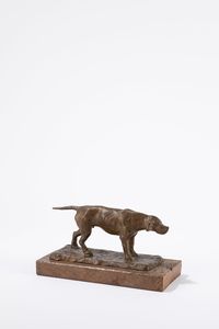 Antonio Ligabue - Cane che punta