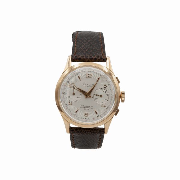 Zanetto, Cronografo  - Asta Gioielli, Orologi e Argenti - Associazione Nazionale - Case d'Asta italiane