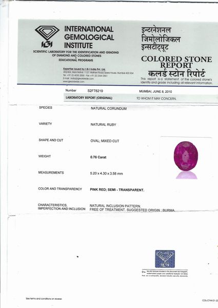 Anello con rubino  - Asta Gioielli, Orologi e Argenti - Associazione Nazionale - Case d'Asta italiane