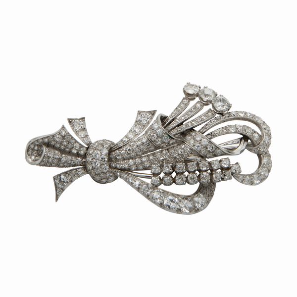 Spilla con diamanti  - Asta Gioielli, Orologi e Argenti - Associazione Nazionale - Case d'Asta italiane