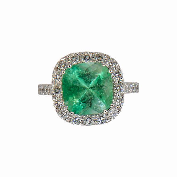 Anello con smeraldo  - Asta Gioielli, Orologi e Argenti - Associazione Nazionale - Case d'Asta italiane