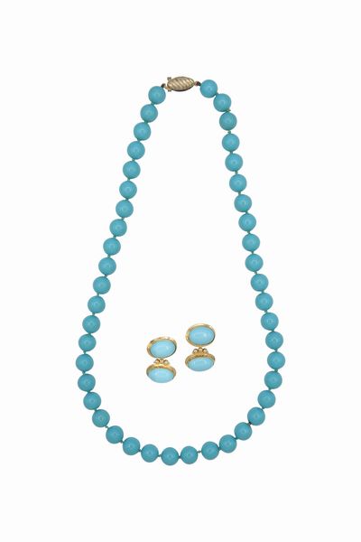Parure con pasta di turchese  - Asta Gioielli, Orologi e Argenti - Associazione Nazionale - Case d'Asta italiane