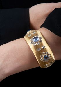 Buccellati, Bracciale con zaffiri e diamanti  - Asta Gioielli, Orologi e Argenti - Associazione Nazionale - Case d'Asta italiane