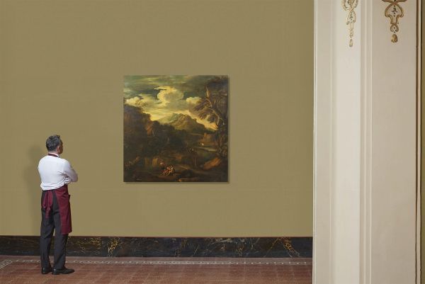 Cerchia di Pieter Mulier detto il Tempesta, sec. XVII  - Asta ARCADE | Dipinti dal XV al XVIII secolo - Associazione Nazionale - Case d'Asta italiane