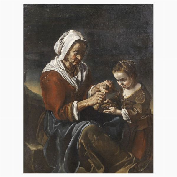 Scuola bergamasca sec. XVII  - Asta ARCADE | Dipinti dal XV al XVIII secolo - Associazione Nazionale - Case d'Asta italiane