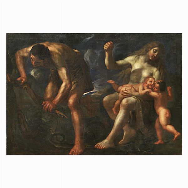 Scuola napoletana, sec. XVII  - Asta ARCADE | Dipinti dal XV al XVIII secolo - Associazione Nazionale - Case d'Asta italiane