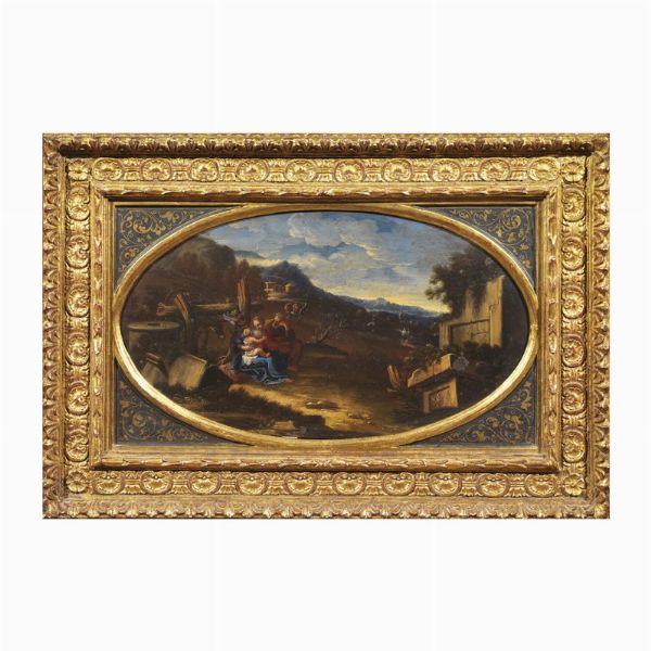 Scuola romana, sec. XVIII  - Asta ARCADE | Dipinti dal XV al XVIII secolo - Associazione Nazionale - Case d'Asta italiane