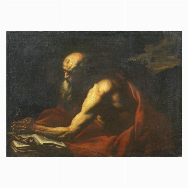 Scuola caravaggesca napoletana, prima met� sec. XVII  - Asta ARCADE | Dipinti dal XV al XVIII secolo - Associazione Nazionale - Case d'Asta italiane