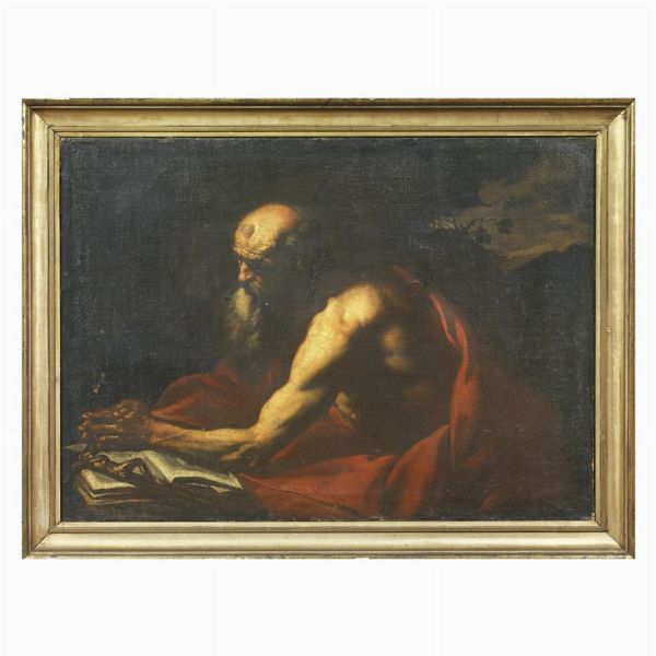 Scuola caravaggesca napoletana, prima met� sec. XVII  - Asta ARCADE | Dipinti dal XV al XVIII secolo - Associazione Nazionale - Case d'Asta italiane
