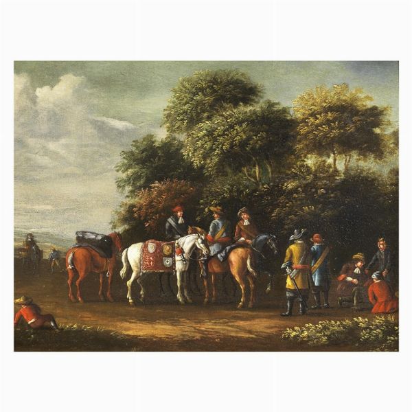 Scuola fiamminga, sec. XVIII  - Asta ARCADE | Dipinti dal XV al XVIII secolo - Associazione Nazionale - Case d'Asta italiane