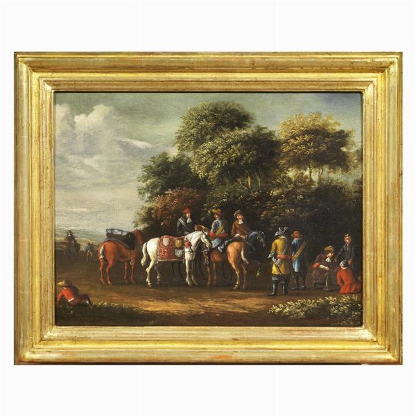 Scuola fiamminga, sec. XVIII  - Asta ARCADE | Dipinti dal XV al XVIII secolo - Associazione Nazionale - Case d'Asta italiane