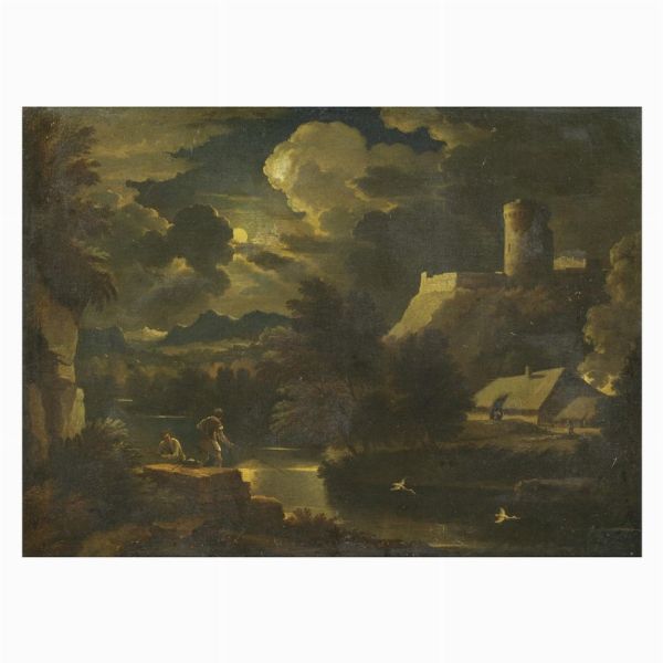 Artista nordico attivo a Roma, sec. XVIII  - Asta ARCADE | Dipinti dal XV al XVIII secolo - Associazione Nazionale - Case d'Asta italiane