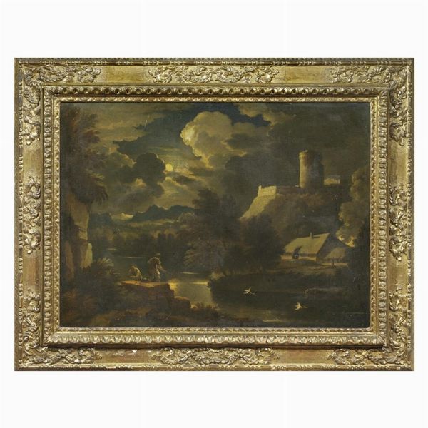 Artista nordico attivo a Roma, sec. XVIII  - Asta ARCADE | Dipinti dal XV al XVIII secolo - Associazione Nazionale - Case d'Asta italiane