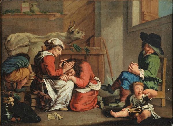 Scuola veneta, sec. XVIII  - Asta ARCADE | Dipinti dal XV al XVIII secolo - Associazione Nazionale - Case d'Asta italiane