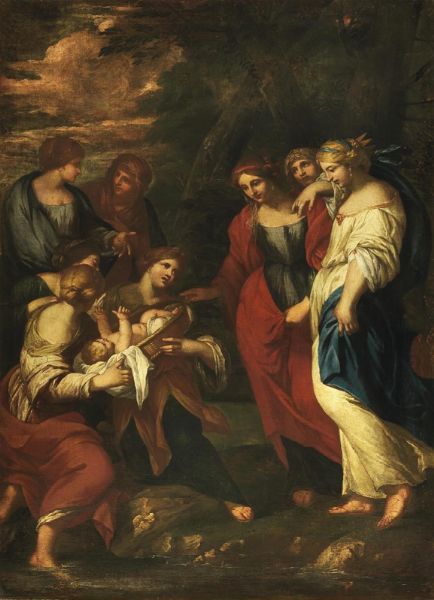 Scuola romana, fine sec. XVII-inizi sec. XVIII  - Asta ARCADE | Dipinti dal XV al XVIII secolo - Associazione Nazionale - Case d'Asta italiane