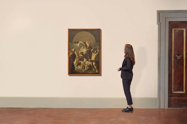 Scuola napoletana, sec. XVIII  - Asta ARCADE | Dipinti dal XV al XVIII secolo - Associazione Nazionale - Case d'Asta italiane