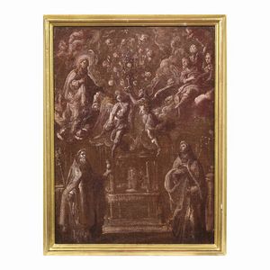 Scuola lombardo-veneta, fine XVI inizi sec. XVII  - Asta ARCADE | Dipinti dal XV al XVIII secolo - Associazione Nazionale - Case d'Asta italiane