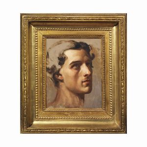 Attribuito a Jean-Hippolyte Flandrin  - Asta ARCADE | Dipinti dal XV al XVIII secolo - Associazione Nazionale - Case d'Asta italiane
