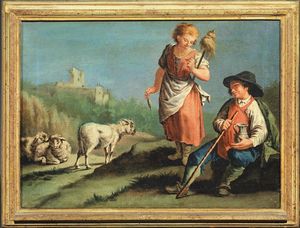 Scuola veneta, sec. XVIII  - Asta ARCADE | Dipinti dal XV al XVIII secolo - Associazione Nazionale - Case d'Asta italiane